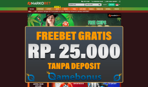 NarkoBet Bonus Freebet Gratis 25k Tanpa Deposit